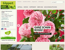 Tablet Screenshot of goeppert-gartencenter.de
